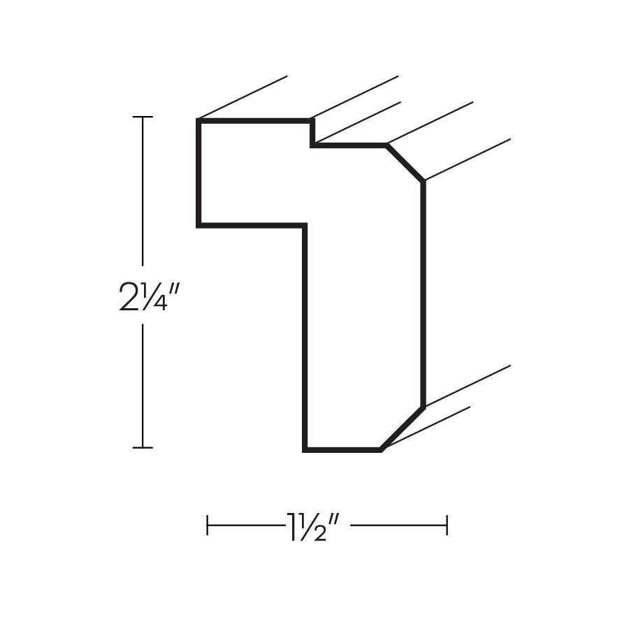 Elegant Light Rail Molding, Shaker - LTRMS