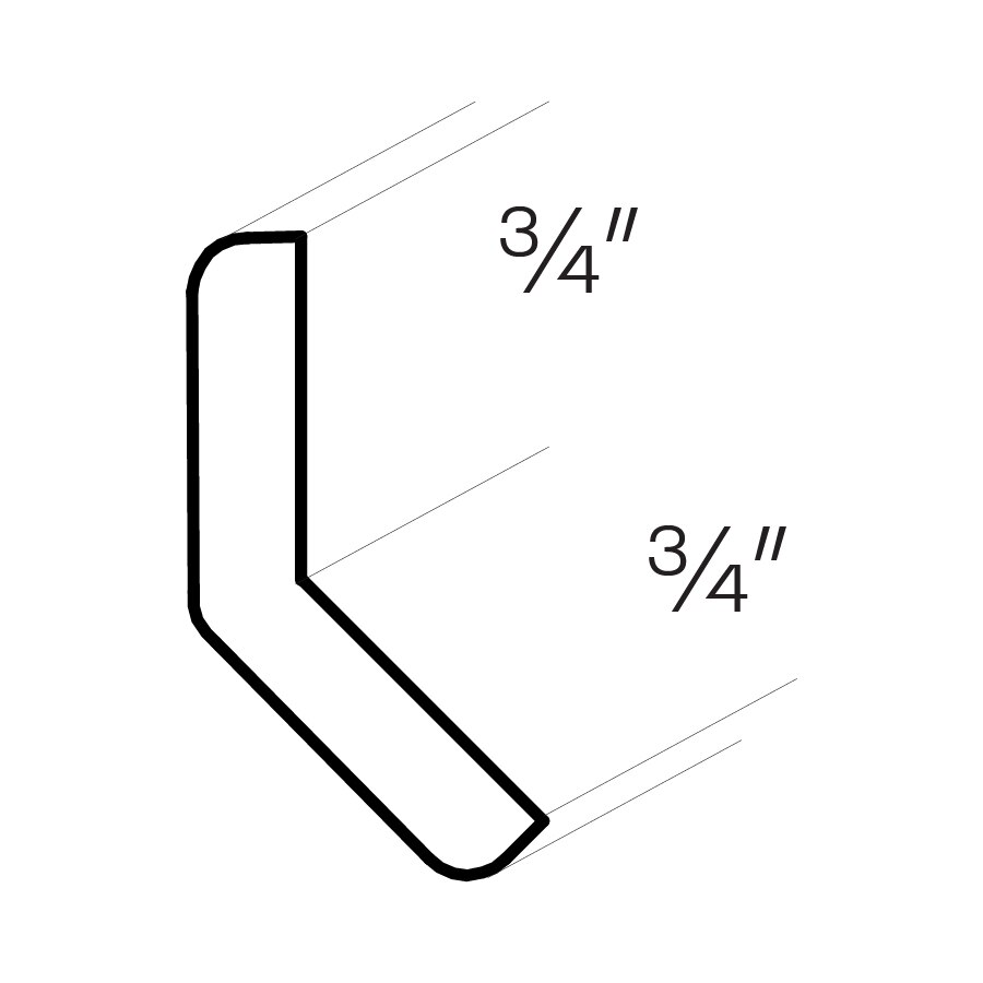 Elegant Outside Corner Molding - OCM135
