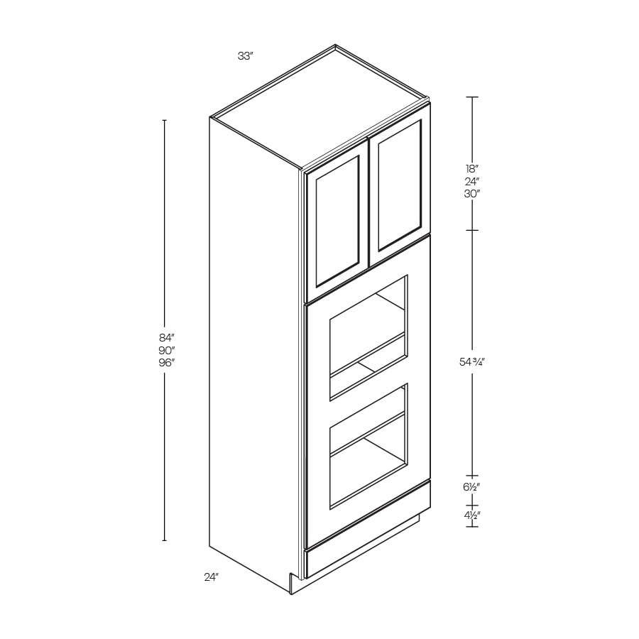 Elegant Tall Double Oven Cabinet - OVD3390