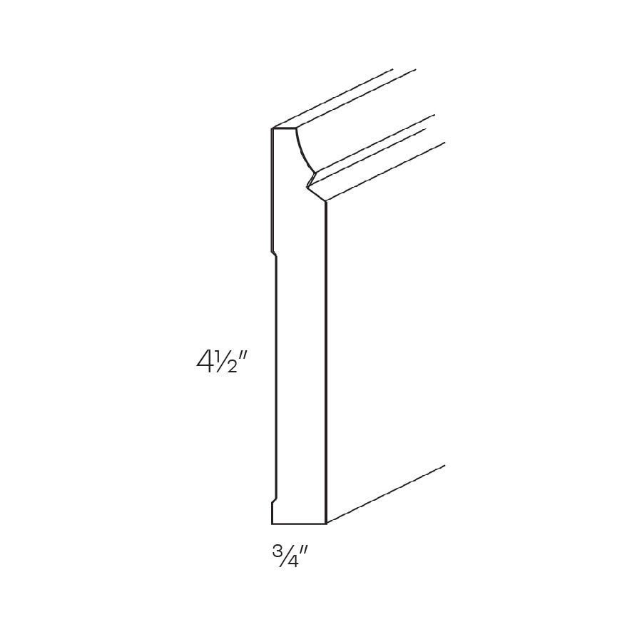 Elegant Plus Base Molding, Shaker - BSMS