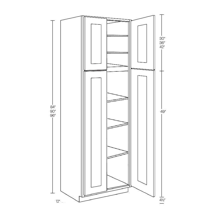 Elegant Plus Utility Cabinet - UC2424X84