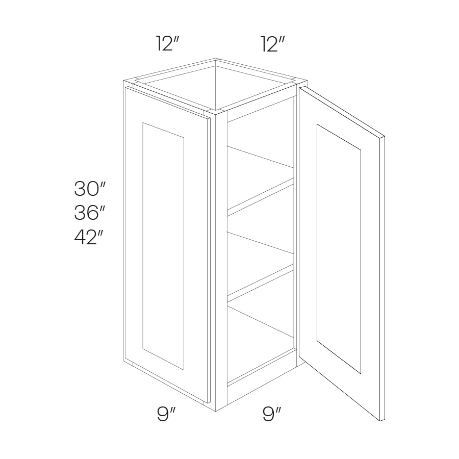 Fashion Plus Wall End Cabinet w/ Door