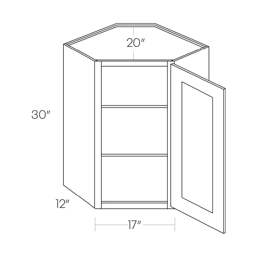 Luxor Corner Wall Cabinet