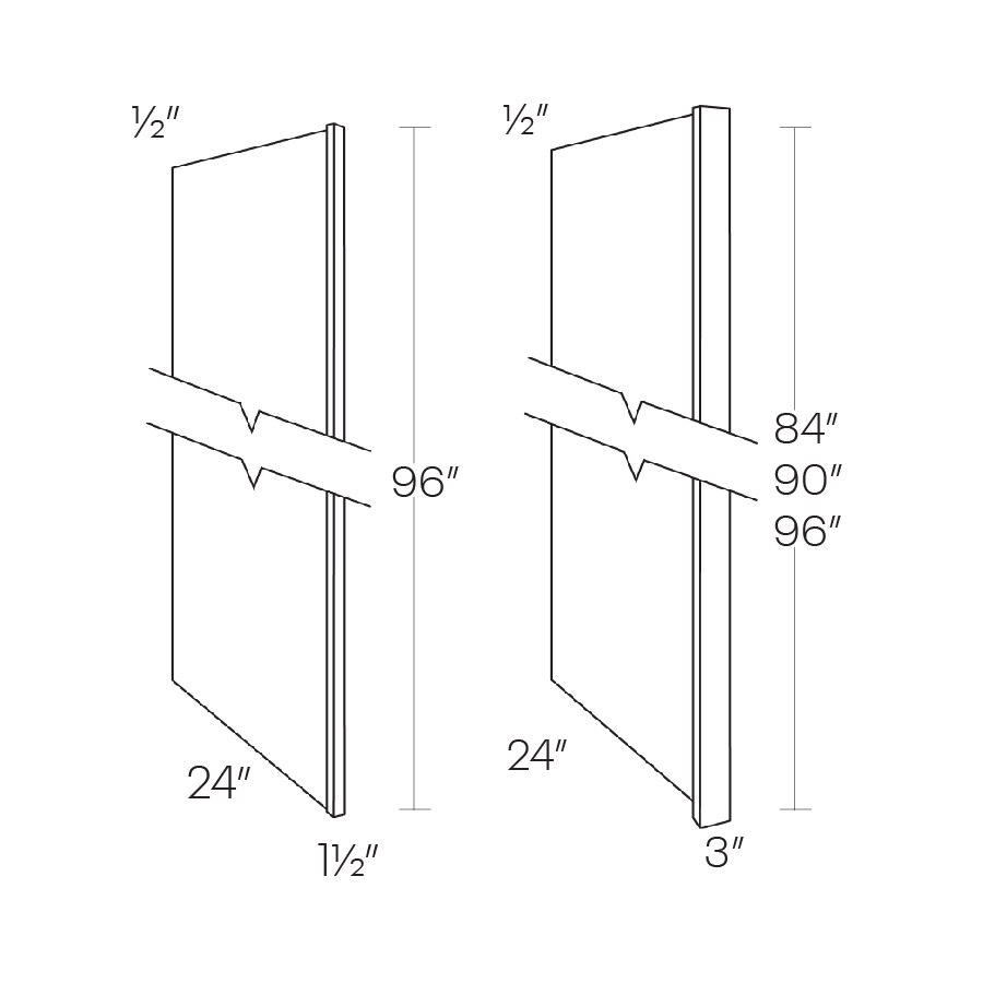 Luxor Refrigerator End Panel - REP390