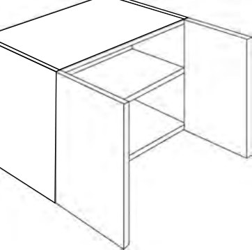 Luxor 5P Wall Cabinet 24 Deep - 3924X24