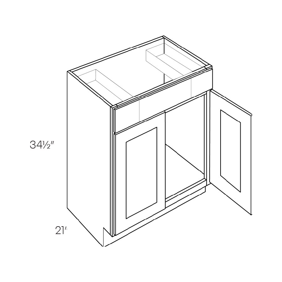 Luxor 5P Vanity Sink Base - VSB36