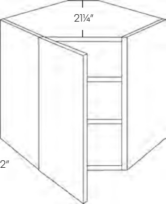 Milano Corner Wall Cabinet