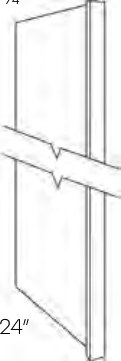 Milano Refrigerator End Panel - REP384