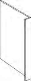 Milano Refrigerator End Panel - REP396
