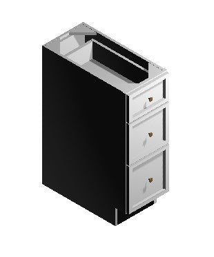 3-Drawer Base Cabinet