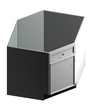 Corner Base Cabinet – Angled Full Base