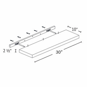 Floating Shelf – 30" – Brown