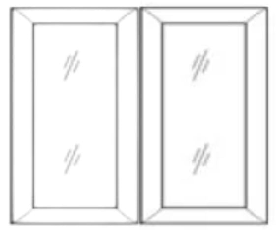 Glass Door – For Wall Cabinet 30" x 42"