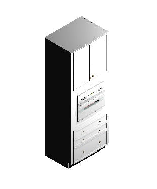 Oven Cabinet – Single Oven 90"H