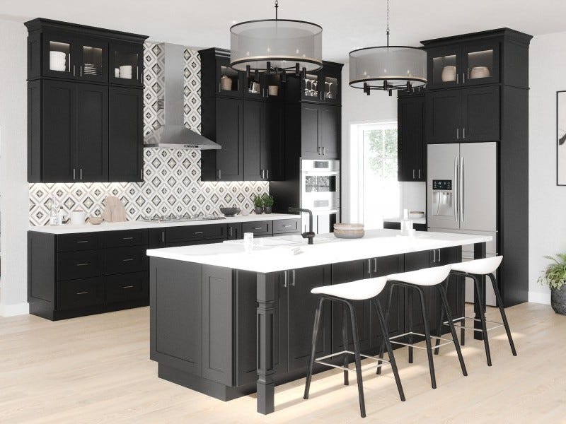 Shaker Black door sample